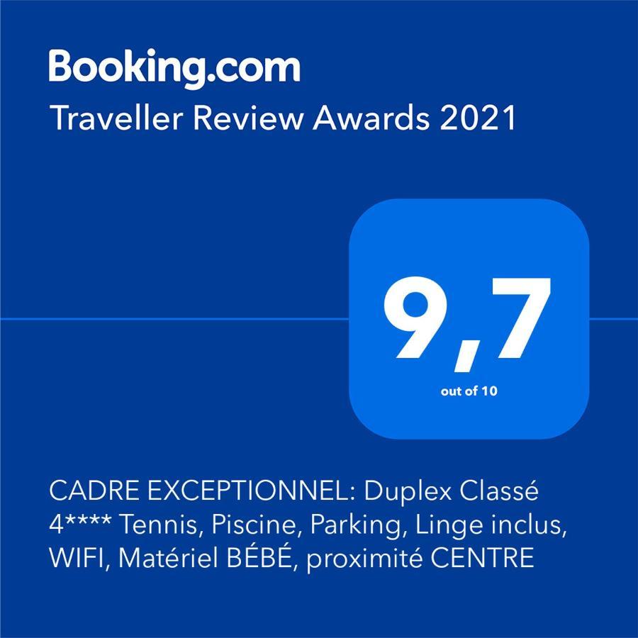 Cadre Exceptionnel: Duplex Classe 4**** Tennis, Piscine, Parking, Linge Inclus, Wifi, Materiel Bebe, Proximite Centre Deauville Exterior foto